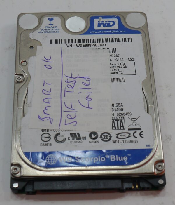 Western Digital WD2500BEVT 250GB SATA II Hard Drive