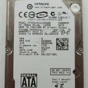 Hitachi HTS541612J9SA00 120GB SATA I Hard Drive