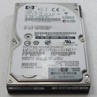 HP DG0146FARVU 146 GB Enterprise SFF 10K SAS Hard Drive Used
