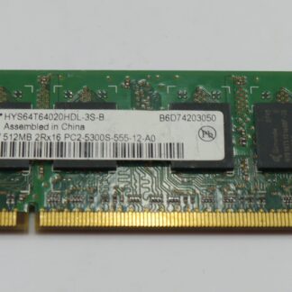 Qimonda HYS64T64020HDL-3S-B 512MB DDR2 PC2-5300S SO-DIMM Laptop RAM Module Used
