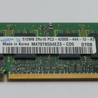 Samsung M470T6554EZ3-CD5 512MB DDR2 PC2-4200S SO-DIMM Laptop RAM Module Used