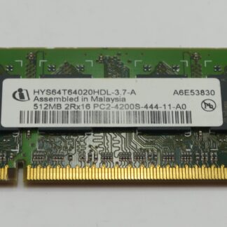 Infineon HYS64T64020HDL-3.7-A 512MB DDR2 PC2-4200S SO-DIMM Laptop RAM Used