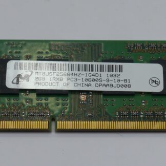 Micron MT8JSF25664HZ-1G4D1 2GB DDR3 PC3-10600S SO-DIMM Laptop RAM Module Used