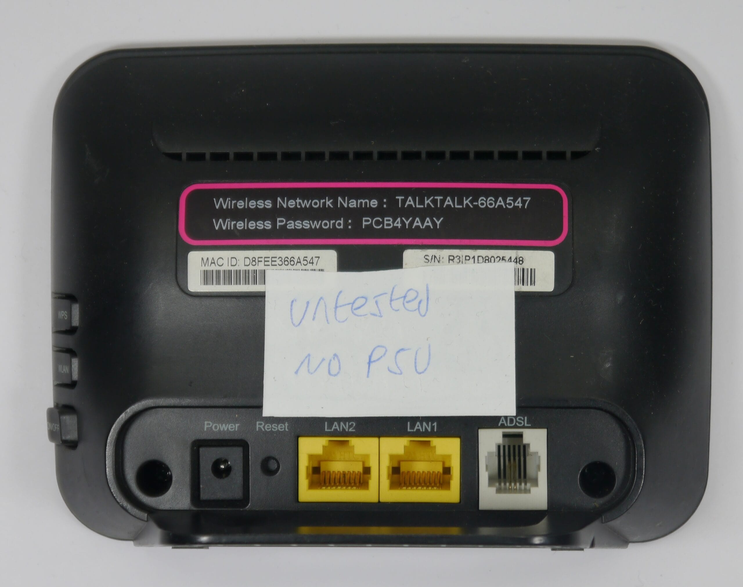 TalkTalk D-Link DSL-3680 Wireless Router (Untested) - Image 5