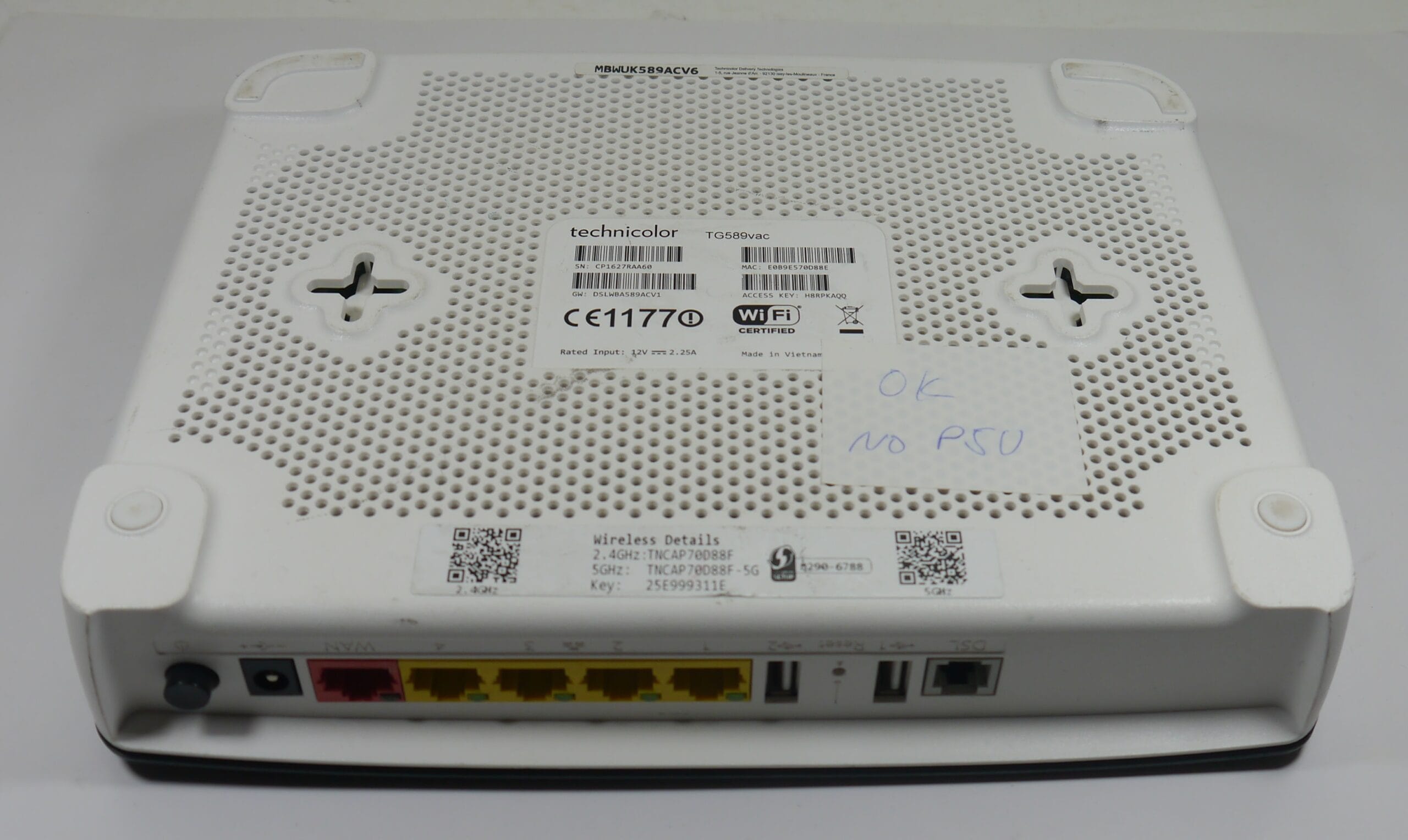 Technicolor TG589vac ADSL Wireless Router Used (NO PSU) - Image 5